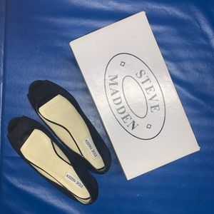 Steve Madden Bunni Black Suede shoes size 8 1/2